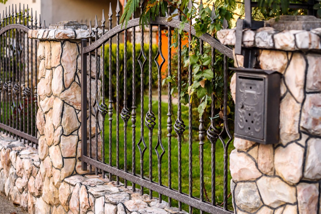 wrought iron fence